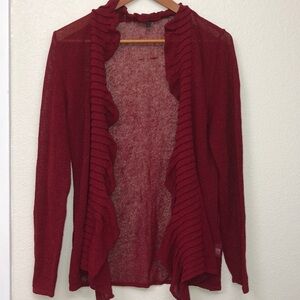 EILEEN FISHER Open Front Draped Cardigan